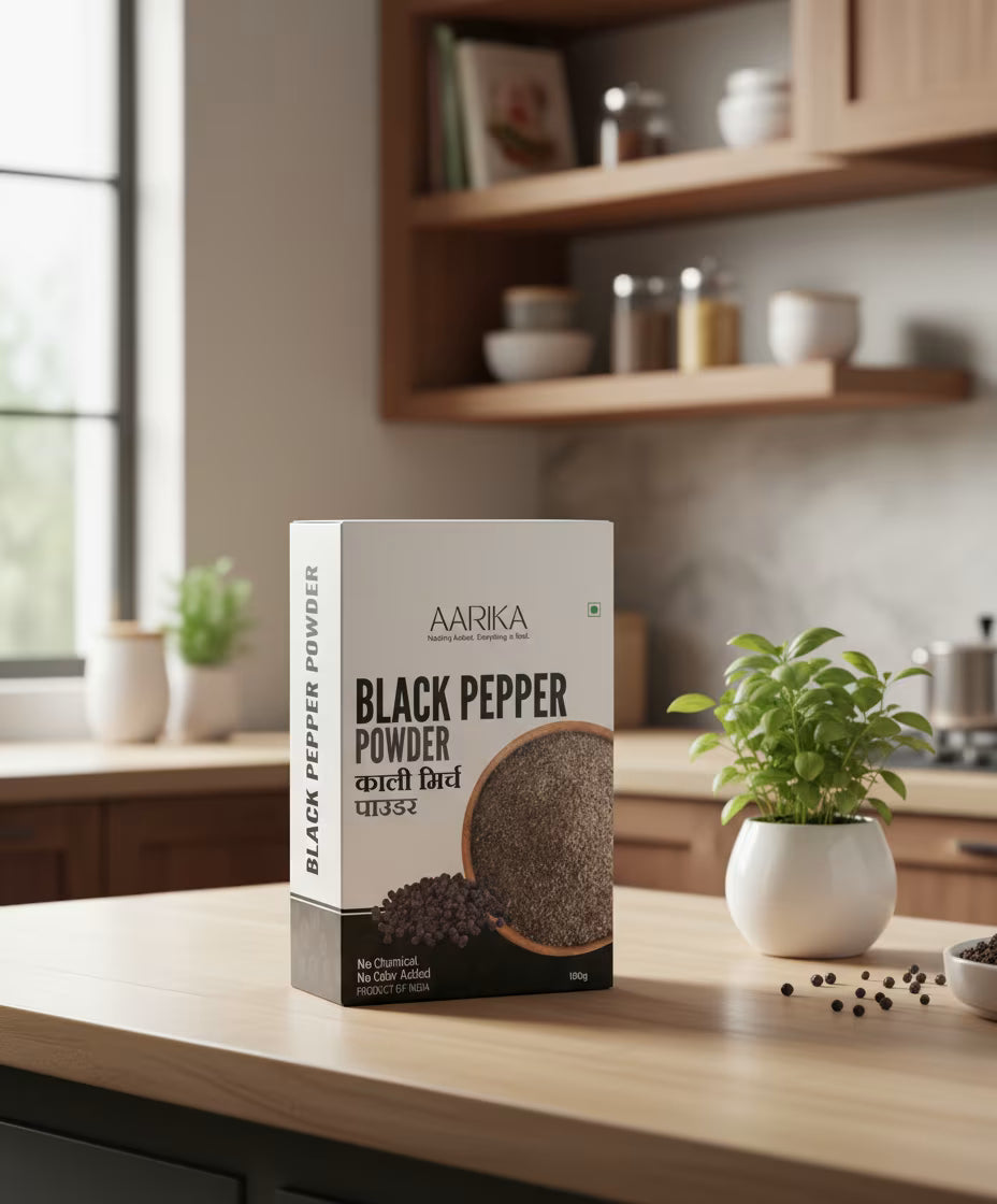Black Pepper Powder 100gm AARIKA FOODS