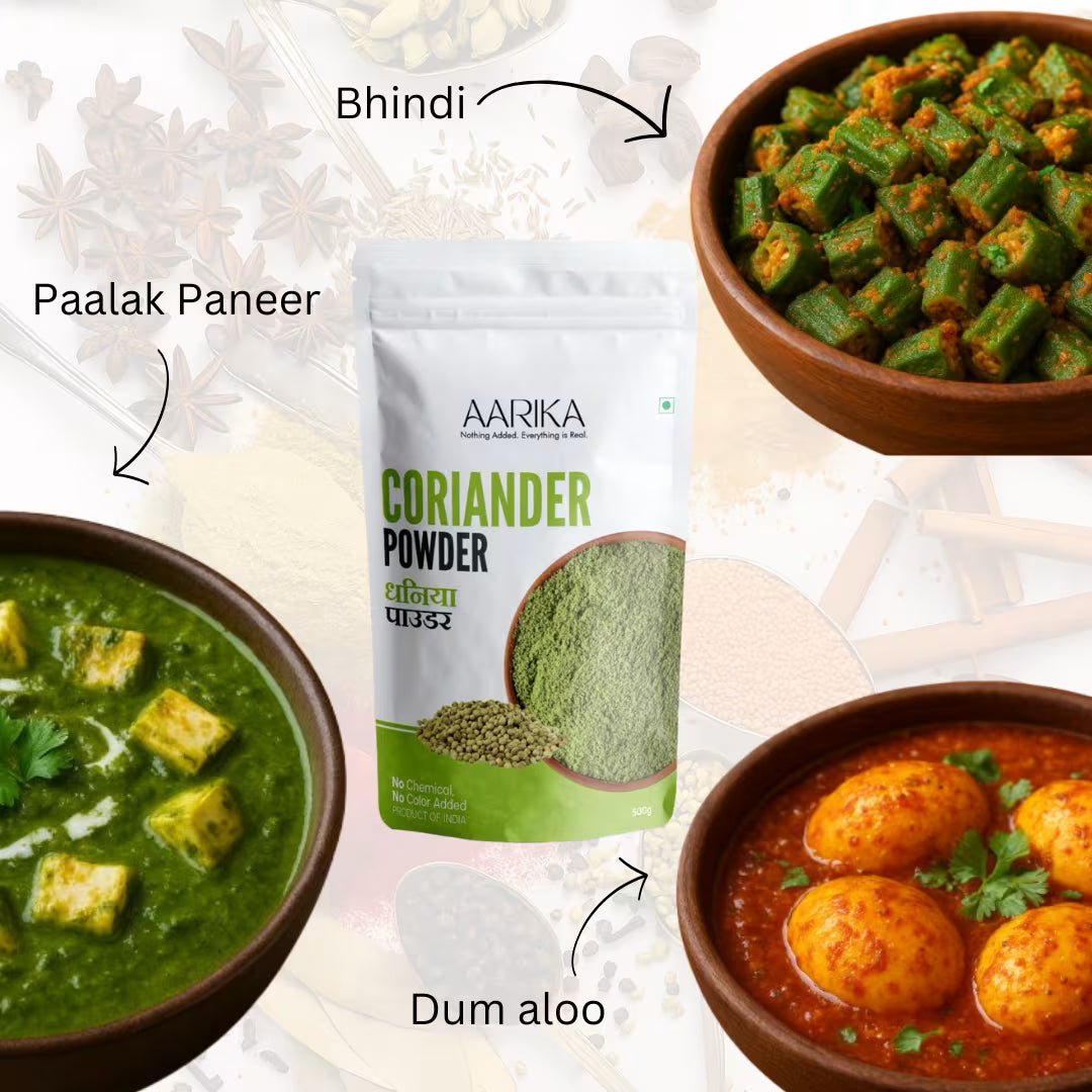 Best coriander powder in India β aromatic spice for everyday cooking Coriander powder for cooking β natural flavor enhancer for sabji and curries