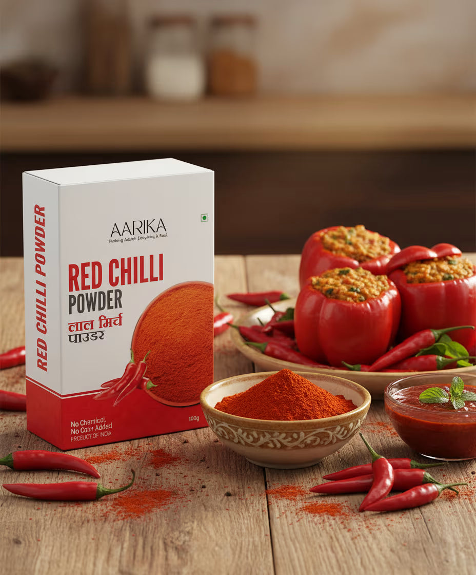 Fresh ground chilli powder for spicy Indian recipes Finest hot red chilli powder with natural color and aroma